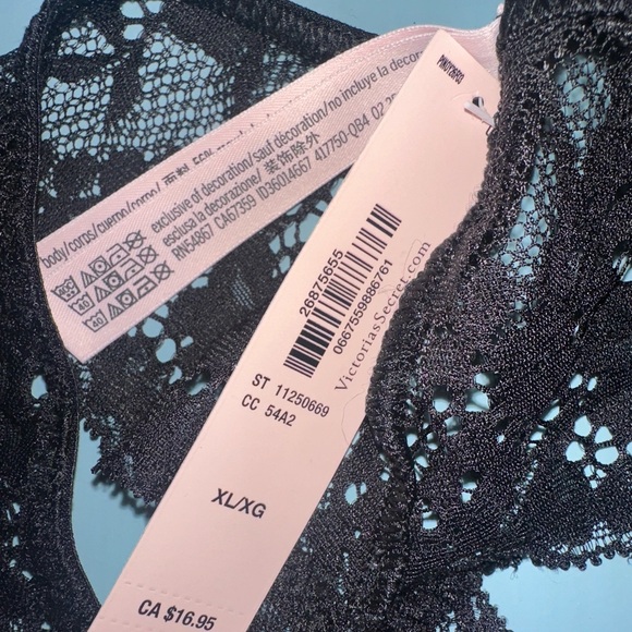 Victoria's Secret Black Lace Panties - Picture 3 of 4